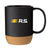 ETS Black 13 oz Beck Cork Base Mug