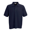 Vantage Men's Navy Soft-Blend Double-Tuck Pique Polo