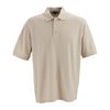 Vantage Men's Stone Soft-Blend Double-Tuck Pique Polo