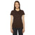 American Apparel Women's Brown Fine Jersey Short-Sleeve T-Shirt