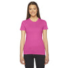 American Apparel Women's Fuchsia Fine Jersey Short-Sleeve T-Shirt