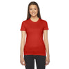 American Apparel Women's Orange Fine Jersey Short-Sleeve T-Shirt