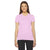 American Apparel Women's Pink Fine Jersey Short-Sleeve T-Shirt