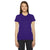 American Apparel Women's Purple Fine Jersey Short-Sleeve T-Shirt