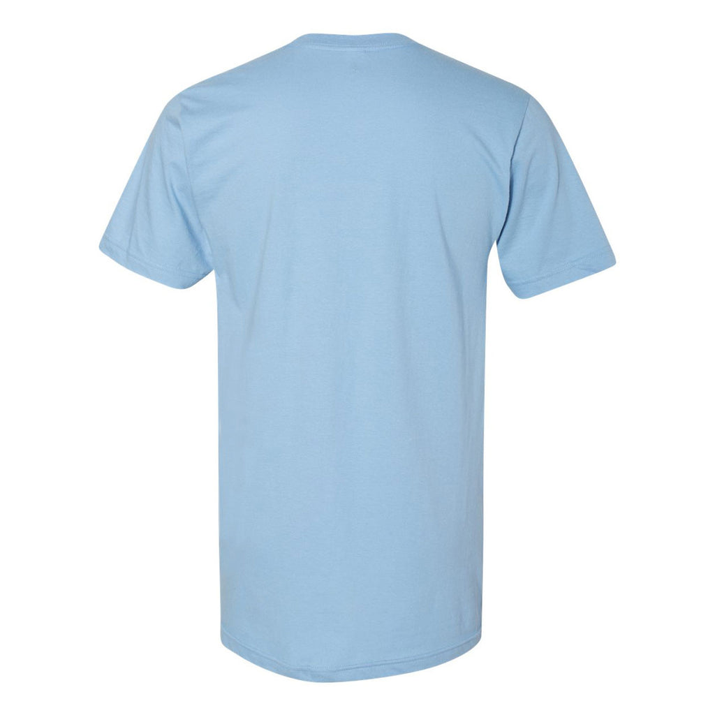 American Apparel Women's Light Blue Fine Jersey Short Sleeve T-Shirt