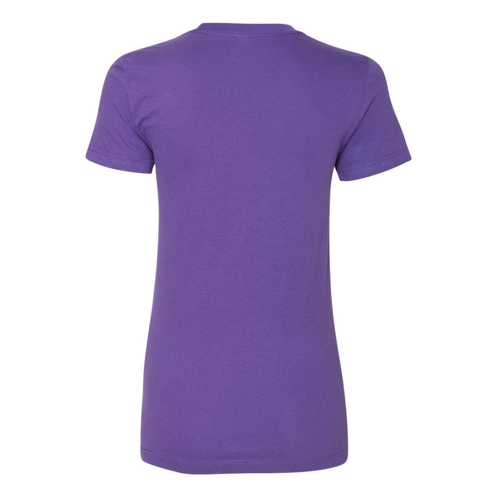 American Apparel Women's Purple Fine Jersey Short Sleeve T-Shirt