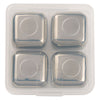 HIT Silver Stainless Steel Ice Cubes in Clear Case