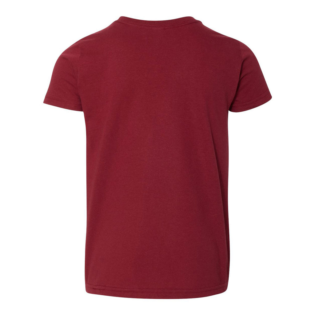 American Apparel Youth Cranberry Fine Jersey Short Sleeve T-Shirt