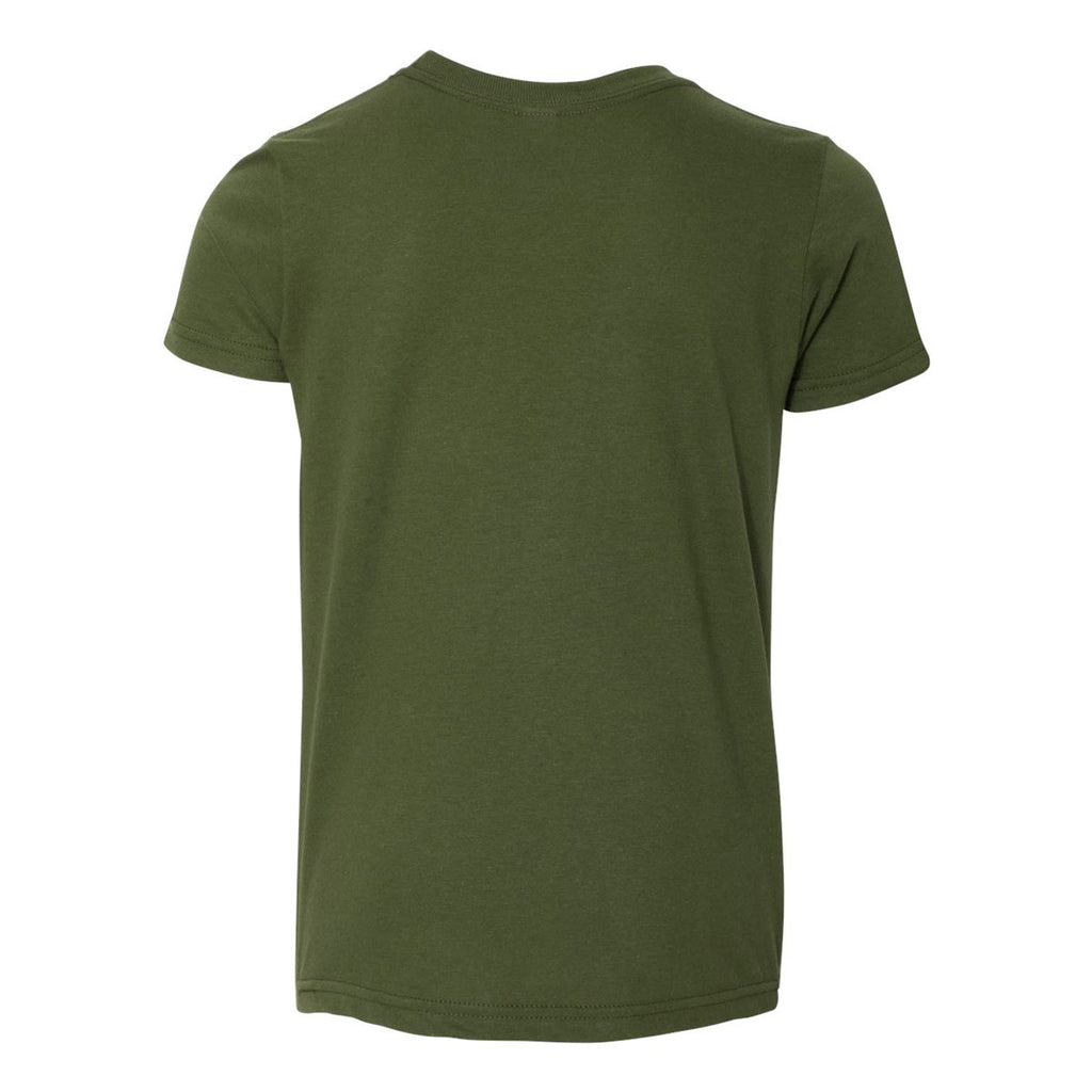 American Apparel Youth Olive Fine Jersey Short Sleeve T-Shirt