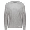 Holloway Men's Athletic Grey Heather Electrify Coolcore Long Sleeve Tee