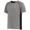 Holloway Men's Black Heather Electrify Coolcore Tee