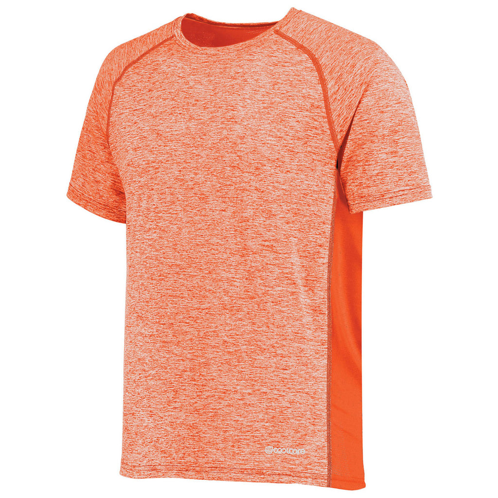 Holloway Men's Orange Heather Electrify Coolcore Tee