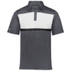 Holloway Men's Carbon/White Prism Bold Polo