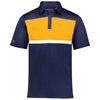 Holloway Men's Navy/Gold Prism Bold Polo