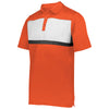 Holloway Men's Orange/White Prism Bold Polo