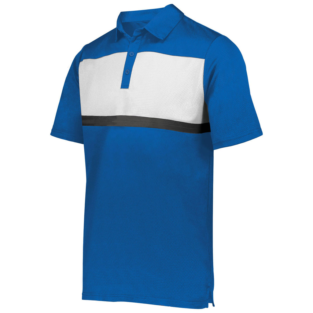 Holloway Men's Royal/White Prism Bold Polo