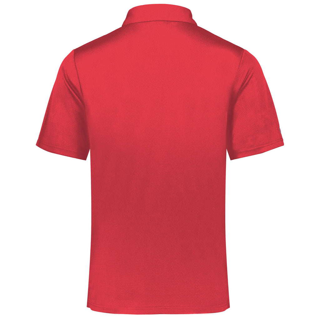 Holloway Men's Scarlet/White Prism Bold Polo