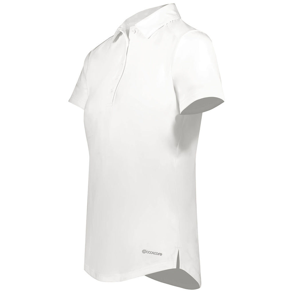 Holloway Women's White Electrify Coolcore Polo