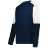 Holloway Men's Navy/White Momentum Team Fleece Crew