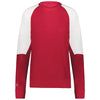 Holloway Women's Scarlet/White Momentum Team Fleece Crew