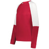 Holloway Women's Scarlet/White Momentum Team Fleece Crew