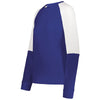 Holloway Women's Purple/White Momentum Team Fleece Crew