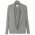 Weatherproof Women's Medium Grey Heather Cotton Cashmere Cardigan