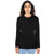 American Apparel Women's Black Fine Jersey Classic Long Sleeve