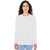 American Apparel Women's White Fine Jersey Classic Long Sleeve