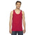 American Apparel Unisex Red Fine Jersey Tank