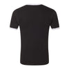 American Apparel Unisex Black/White Fine Jersey Ringer T-Shirt