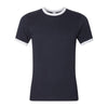 American Apparel Unisex Navy/White Fine Jersey Ringer T-Shirt