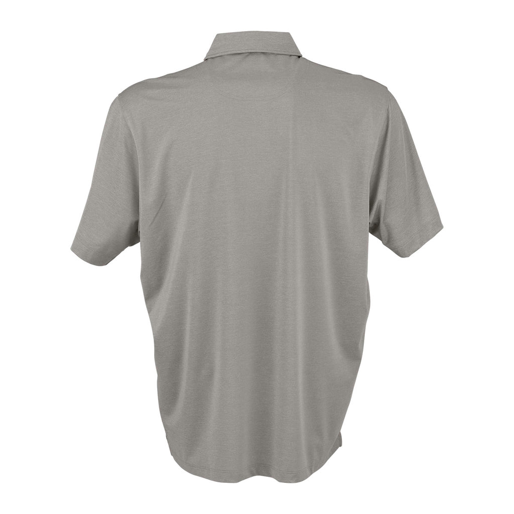 Vantage Men's Dark Grey/Tonal Dark Grey Pro Tonal Block Stripe Polo