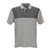 Vantage Men's Dark Grey/Tonal Dark Grey Pro Tonal Block Stripe Polo