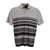 Vantage Men's Black Pro Fade Stripe Polo