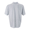 Vantage Men's Grey/White Pro Mini-Gingham Polo