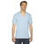 American Apparel Unisex Light Blue Fine Jersey Short-Sleeve V-Neck