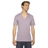 American Apparel Unisex Mauve Fine Jersey Short-Sleeve V-Neck