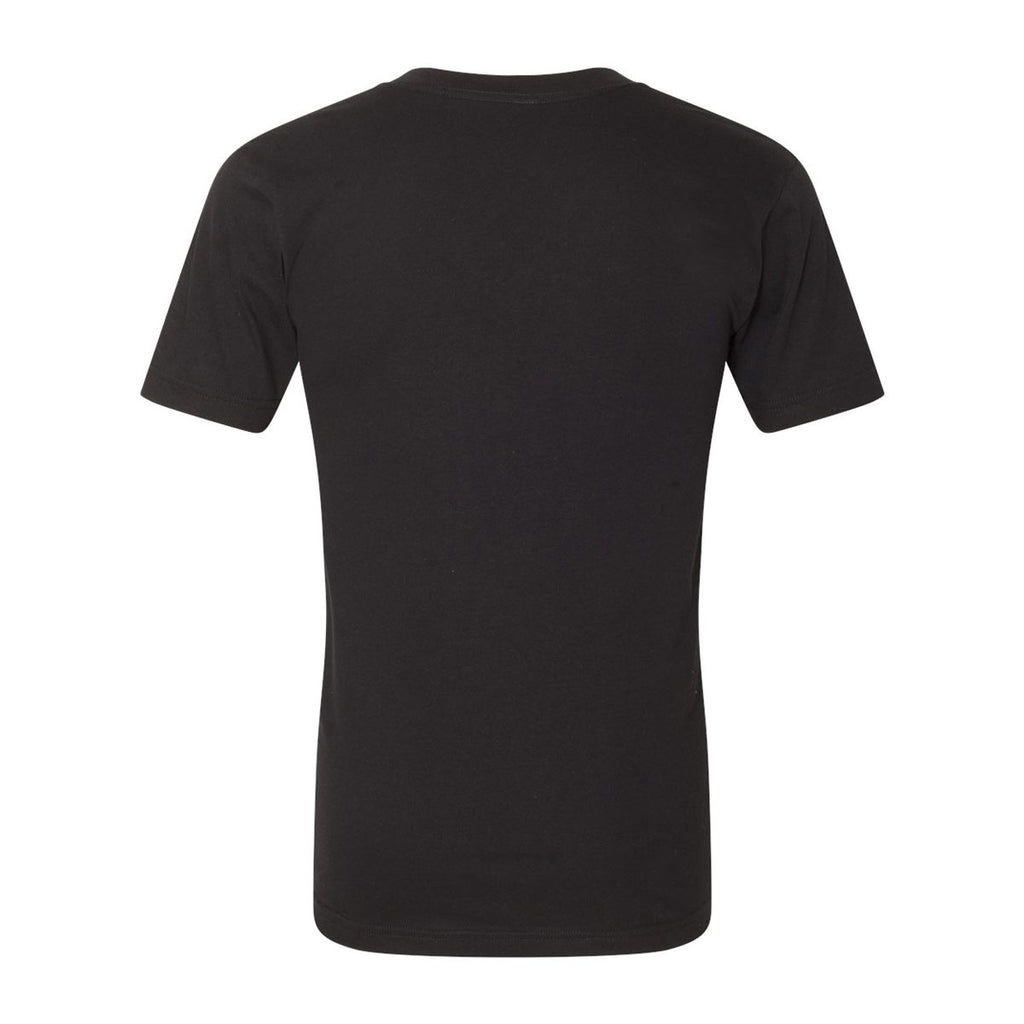 American Apparel Unisex Black Fine Jersey Short Sleeve V-Neck