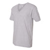 American Apparel Unisex Heather Grey Fine Jersey Short Sleeve V-Neck