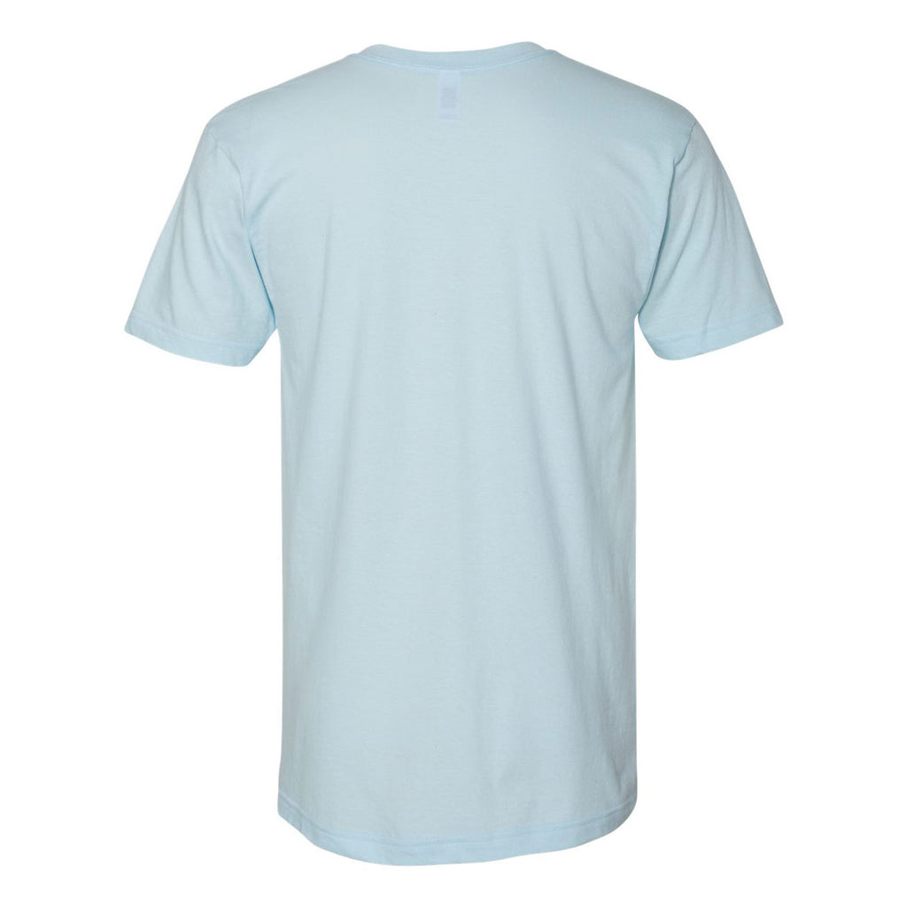 American Apparel Unisex Light Blue Fine Jersey Short Sleeve V-Neck