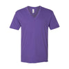 American Apparel Unisex Purple Fine Jersey Short Sleeve V-Neck