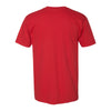 American Apparel Unisex Red Fine Jersey Short Sleeve V-Neck