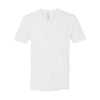 American Apparel Unisex White Fine Jersey Short Sleeve V-Neck