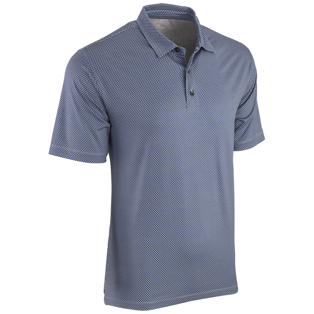 Vansport Men's Navy/Grey Pro Eagle Polo