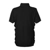 Vantage Women's Black Omega Ruched Polo