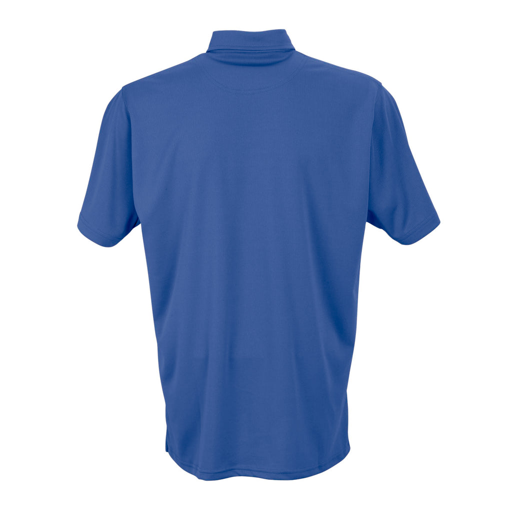 Vantage Men's Royal Micro-Waffle Mesh Polo