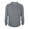 Vantage Men's Charcoal Heather Long Sleeve Melange Tech Tee