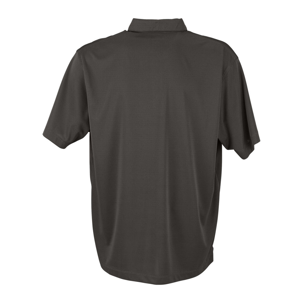 Vantage Men's Black/Grey Nailhead Polo