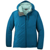 Outdoor Research Women's Celestial Blue Refuge Hooded Jacket